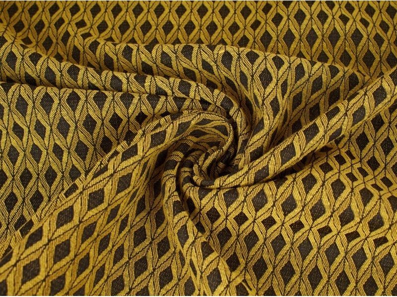 Tkanina Jacquard Magic - yellow - WHOLE PIECE