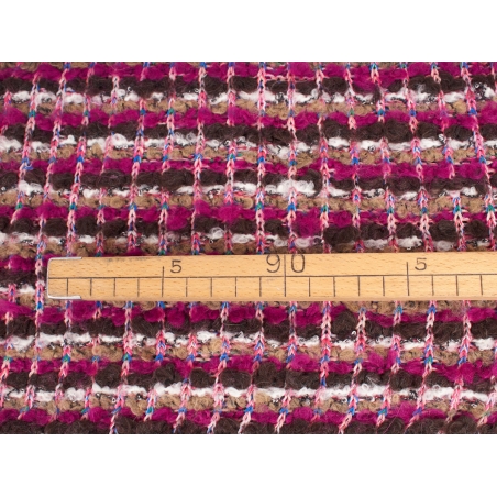 Tkanina Maxmara vlecht fuchsia - BELKA