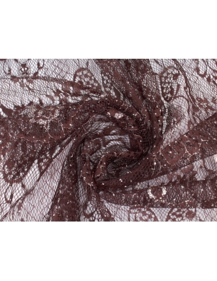 Koronka Sevilla brązowo-srebrna - BELKA