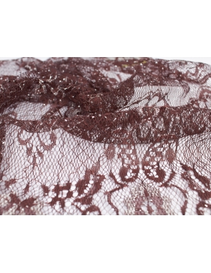 Koronka Sevilla brązowo-srebrna - BELKA