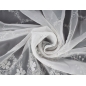 Silver flowers - guipure on a chiffon