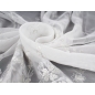Silver flowers - guipure on a chiffon
