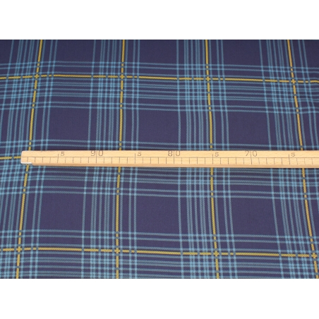 Viskóza Tendola modro-černá kostka