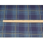 Stof Viskose Tendola marineblå ternet