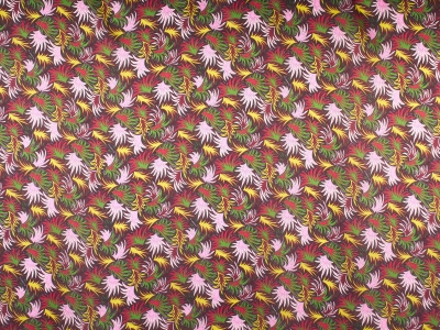 Audums Zīds ar parakstu Šifons - Krāsainas lapas - Missoni