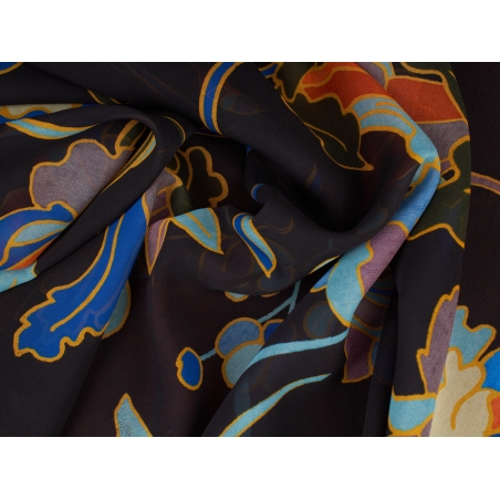 High fashion silk - flowers chiffon - D&G