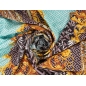 Seidenstoff mit einem Muster im Versace-Stil