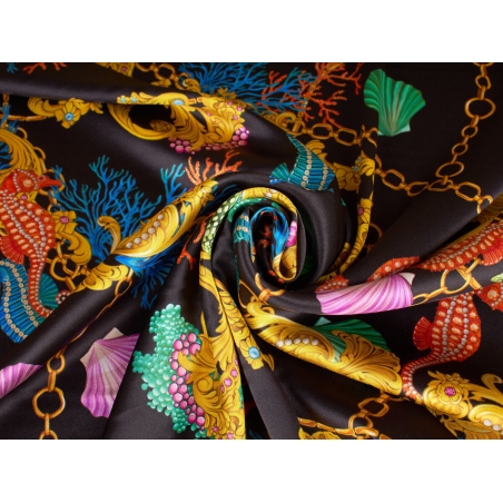 Jedwab Sygnowany - muszelki i koniki morskie