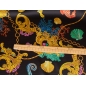 High fashion silk - shells and seahorses