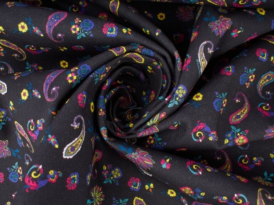 Bawełna Sorella jeansowa - kolorowy Paisley