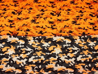 Sorella jacquard camo orange and lime