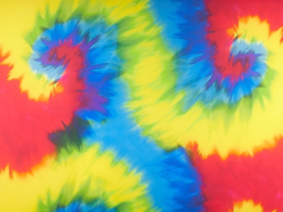 Tessuto Di Seta Firmato - tie dye
