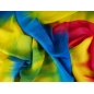 Silke stof signeret - tie dye