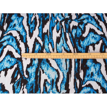 Poli Sorella Chiffon - blaue Zebra