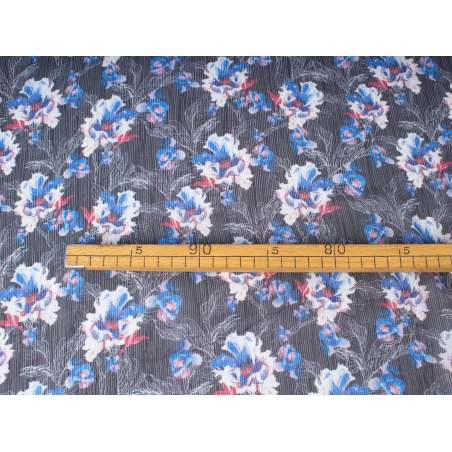 Țesătură Chiffon creponat WINTU - floricele