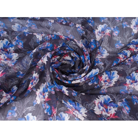 Szyfon kreszowany WINTU - kwiatki