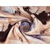 Żakard Sorella kwiaty w stylu Blumarine cappucino