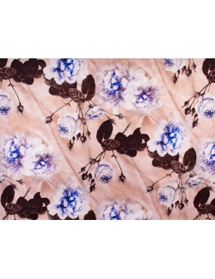 Żakard Sorella kwiaty w stylu Blumarine cappucino