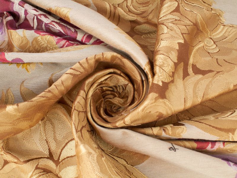 Jacquard-kangas Sorella kaksipuoliset ruusut 3 väriä