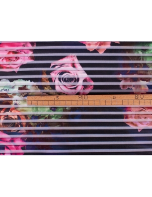 Sadali - Dzianina półtransparentna - prążek