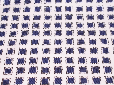 Tessuto Cotone Lilla a quadretti blu navy