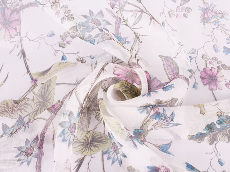 Țesătură Mătase Semnată - Dantelă Florală Dior