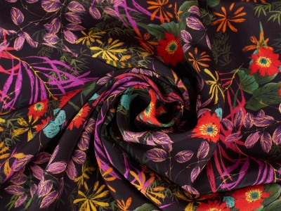 Jedwab Sygnowany - Wzór kwiatowy
