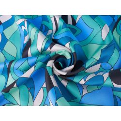 Jedwab Sygnowany - Niebieskie wzory