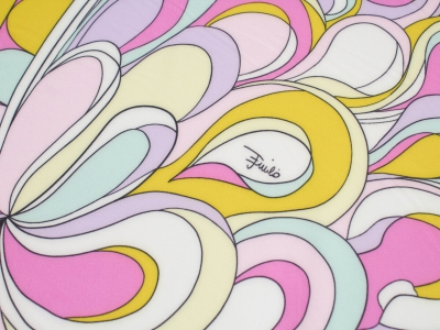 Stickad Sorella Emilio Pucci färgskala