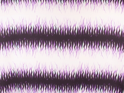 Țesătură Mătase Semnată - Flăcări Violet.