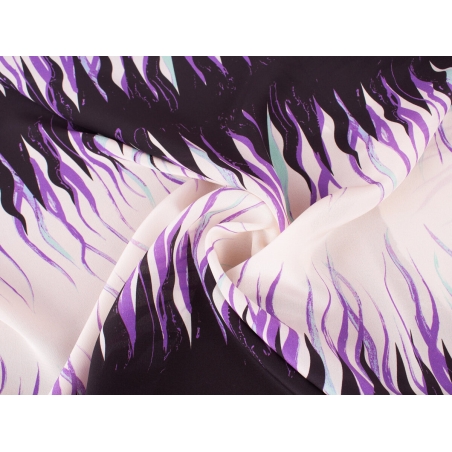 Jedwab Sygnowany - Fioletowe płomienie