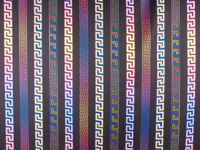 Тъкан Животински Шелк Сигнатура - Версаче Шаблон