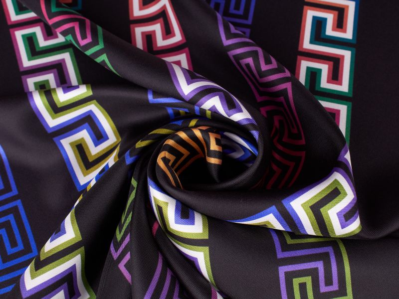 Tkanina Jedwab Sygnowany - Versace Wzór