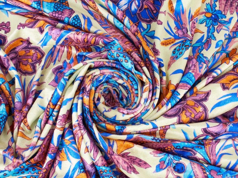 Sorella Stoff - Velours im Ungaro-Stil