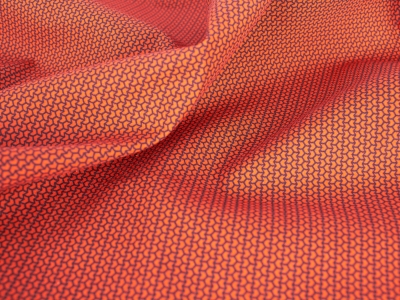 Audums Kokvilna Sorella - Oranžs Drukājums