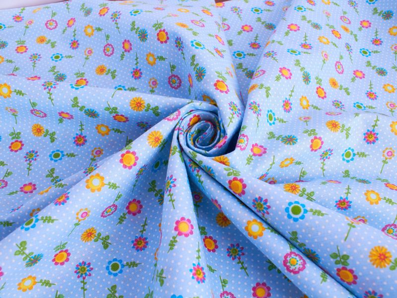 Tissu Coton Sorella fleurs délicates