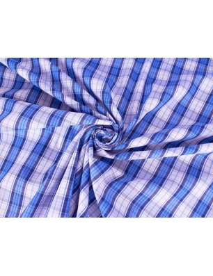 Bawełna - Niebieska krata