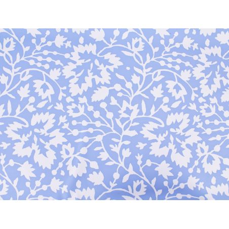 Bawełna Canavaro - Kwiaty na błękicie