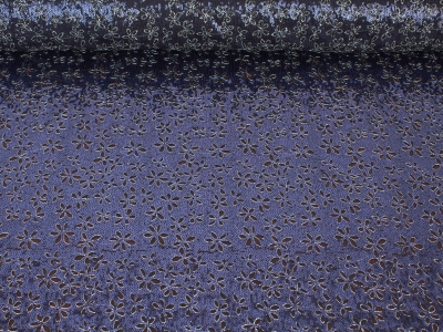 Sorella guipure - navy blue sequin flowers.