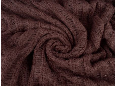 Dzianina Angora - Brązowy sweterek