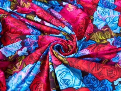 Dzianina Sorella - Róże Versace