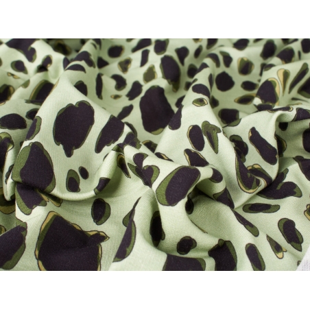 Malha Felpa verde pantera