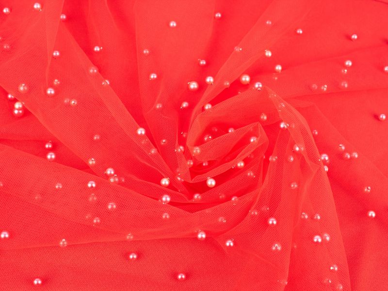 Dentelle Stella - Tulle avec perles