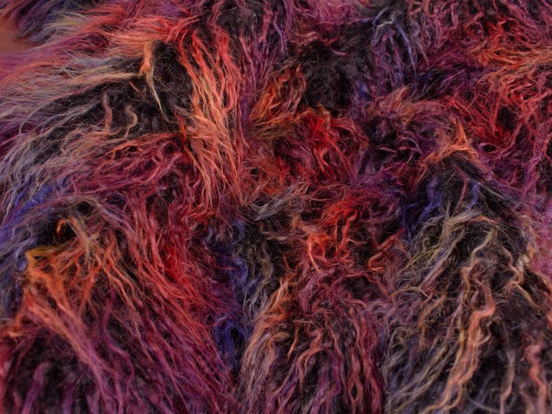 Piel colorida - Pelo acanalado