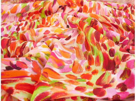 Wiskoza Amica - 2 kolory! Malowana abstrakcja