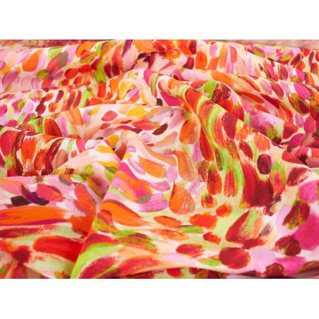 Wiskoza Amica - 2 kolory! Malowana abstrakcja