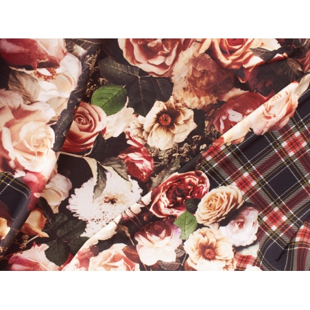 Mossley knitwear - roses and check - 3 colours