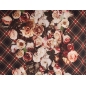 Tissu Mossley - Roses et Carreaux - 3 couleurs