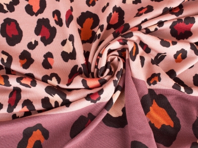 Dzianina  Arte - Raport -  Barwna panterka -  2 kolory