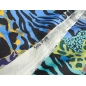 Silke Stof Signeret Jacquard - 2 Farver! - Panterprint, Zebraprint